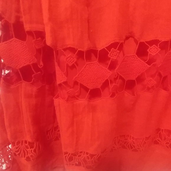Free People Dresses & Skirts - Free peoeple red embroidered dress